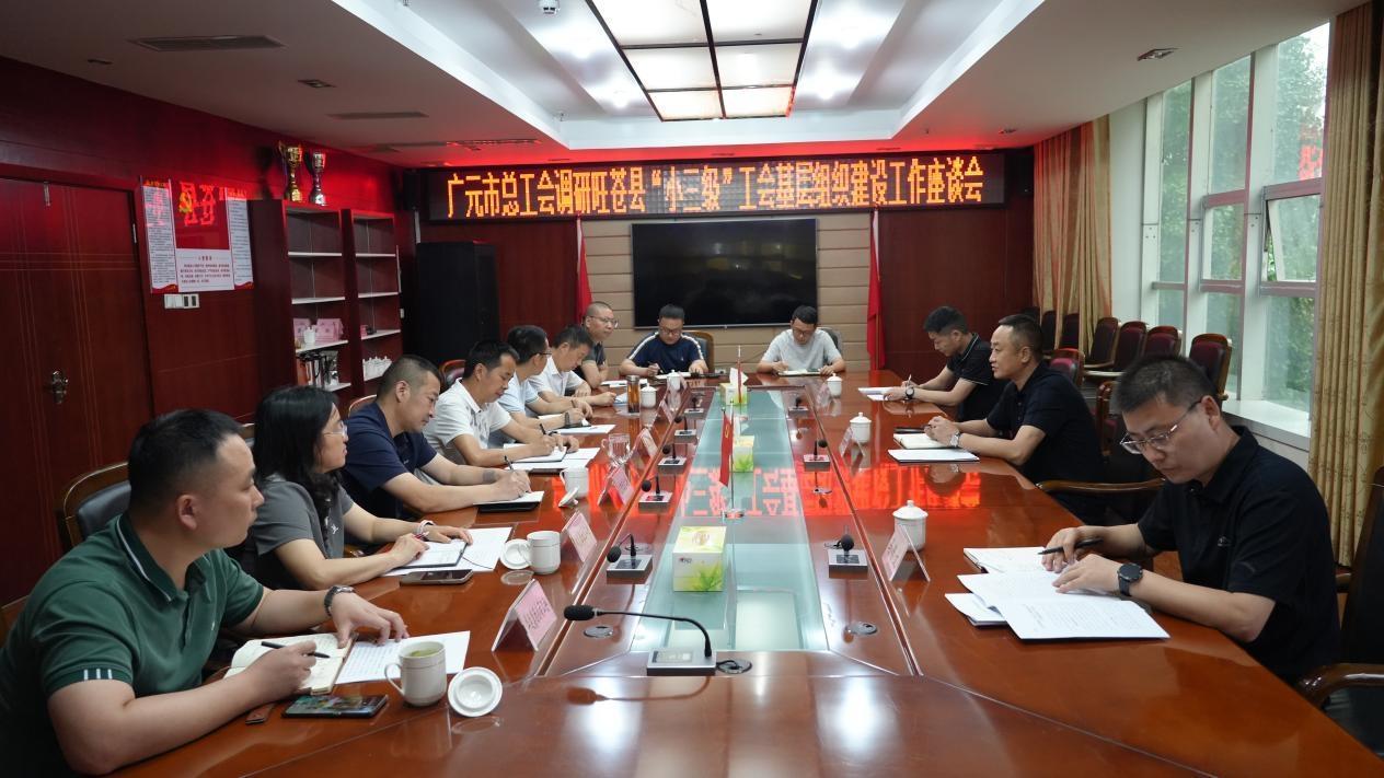 广元市总工会赴旺苍调研“小三级”工会组织建设